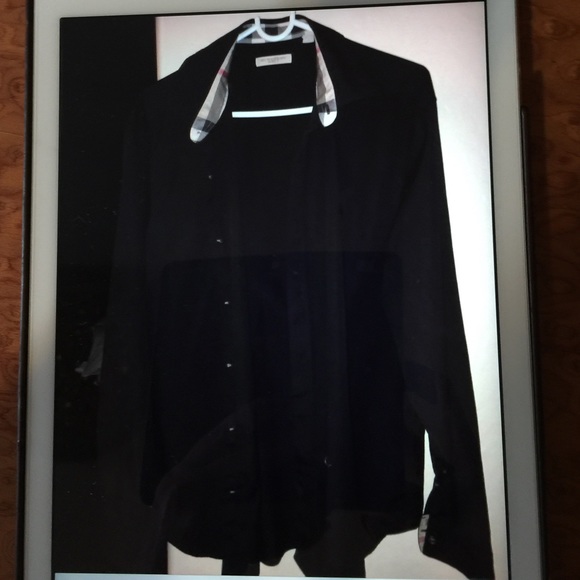 COPY - Burberry Brit Men Black Shirt Authenic - Picture 3 of 3